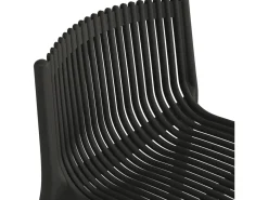 Lot de 2 chaises hautes empilables en plastique 