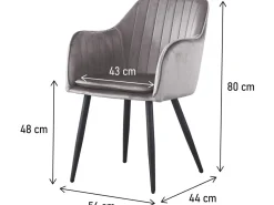 Lot de 2 chaises 