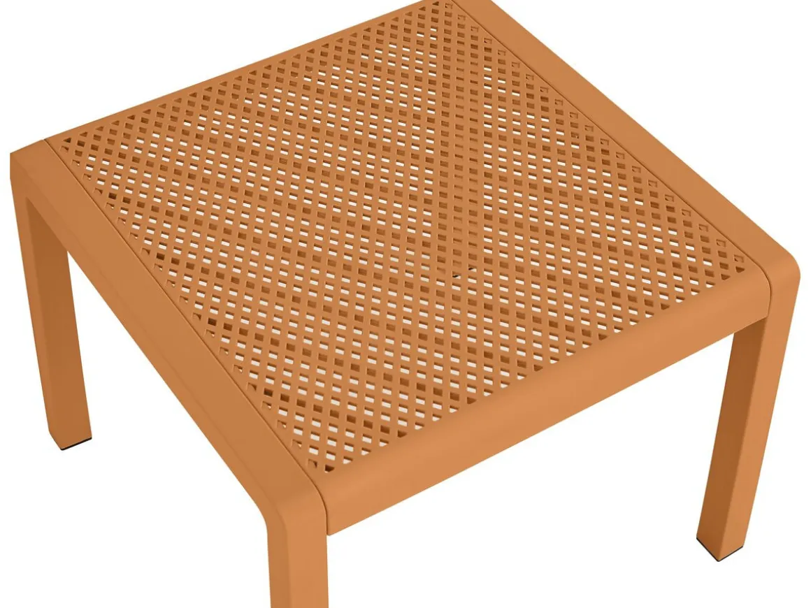 Lot de 2 fauteuils de jardin avec table basse "Soléna" - Orange