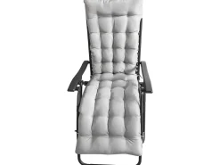 Lot de 2 fauteuils de jardin inclinable zéro gravité avec coussin matelassé