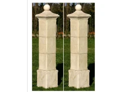 Lot de 2 piliers de portail "Provençal" - 41 x 41 x 228 cm