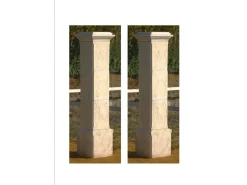 Lot de 2 piliers de portail "Tradition" - 41 x 41 x 200 cm
