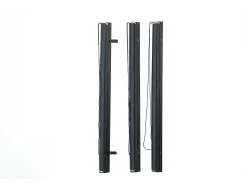 Lot de 3 stores rétractables pergola - 124 x 225 cm - Gris anthracite