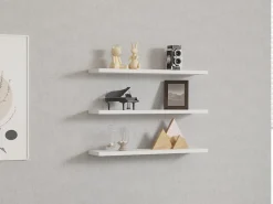 Lot de 3 étagères murales en bois 