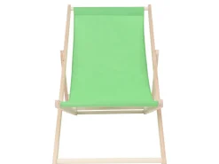 Lot de 2 transats en bois "Chilienne" - 107 x 56.5 x 81 cm - Vert
