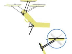 Lt de 2 bains de soleil pliable "Lazy" - Avec pare soleil - Jaune