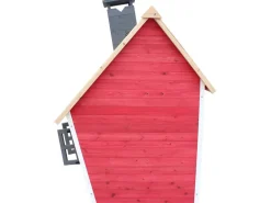 Maisonnette "Lilou" - 119.5 x 156 x 102 cm - Rouge/Gris