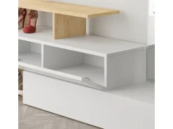 Meuble d'entrée avec miroir en bois