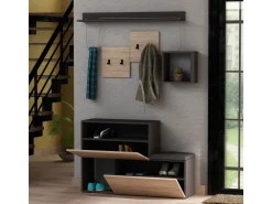 Meuble d'entrée en bois 