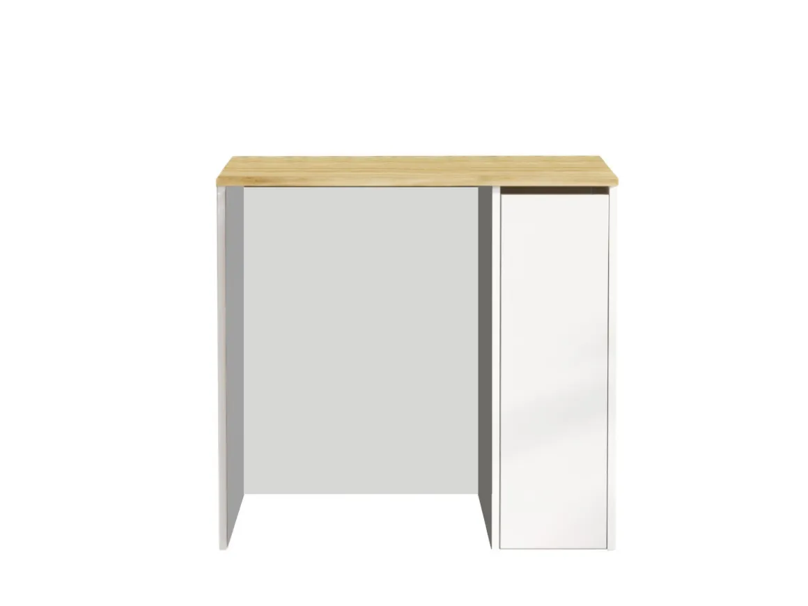 Meuble de salle de bain pour lave-linge en bois "SA1" - 93 x 60 x 88 cm - Blanc