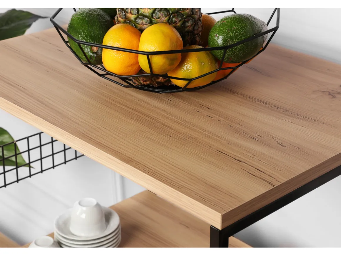 Meuble multi-usages en bois "Anemon" - 60 x 45 x 124 cm - Marron