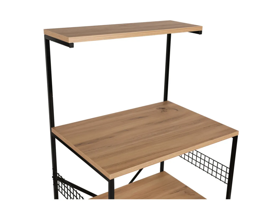Meuble multi-usages en bois "Anemon" - 60 x 45 x 124 cm - Marron