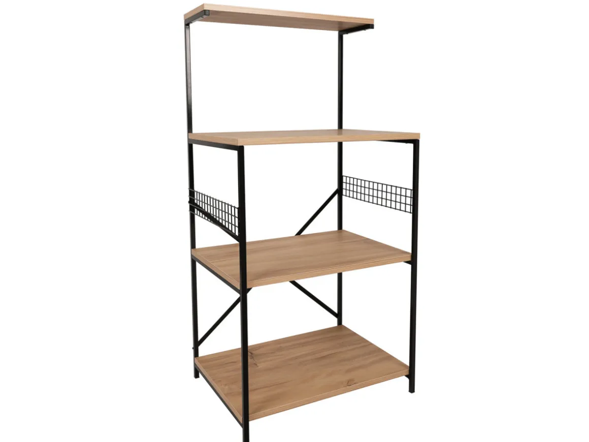 Meuble multi-usages en bois "Anemon" - 60 x 45 x 124 cm - Marron