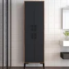 Meuble multi-usages en bois "Berlin A" - 60 x 35 x 200 cm - NoyerAnthracite