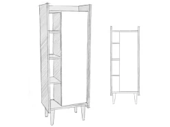 Meuble multi-usages en bois 