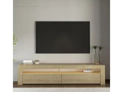 Meuble TV en bois "Bati" - 150 x 36 x 46 cm - Beige