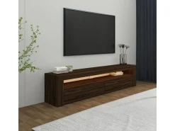 Meuble TV en bois "Bati" - 150 x 36 x 46 cm - Marron
