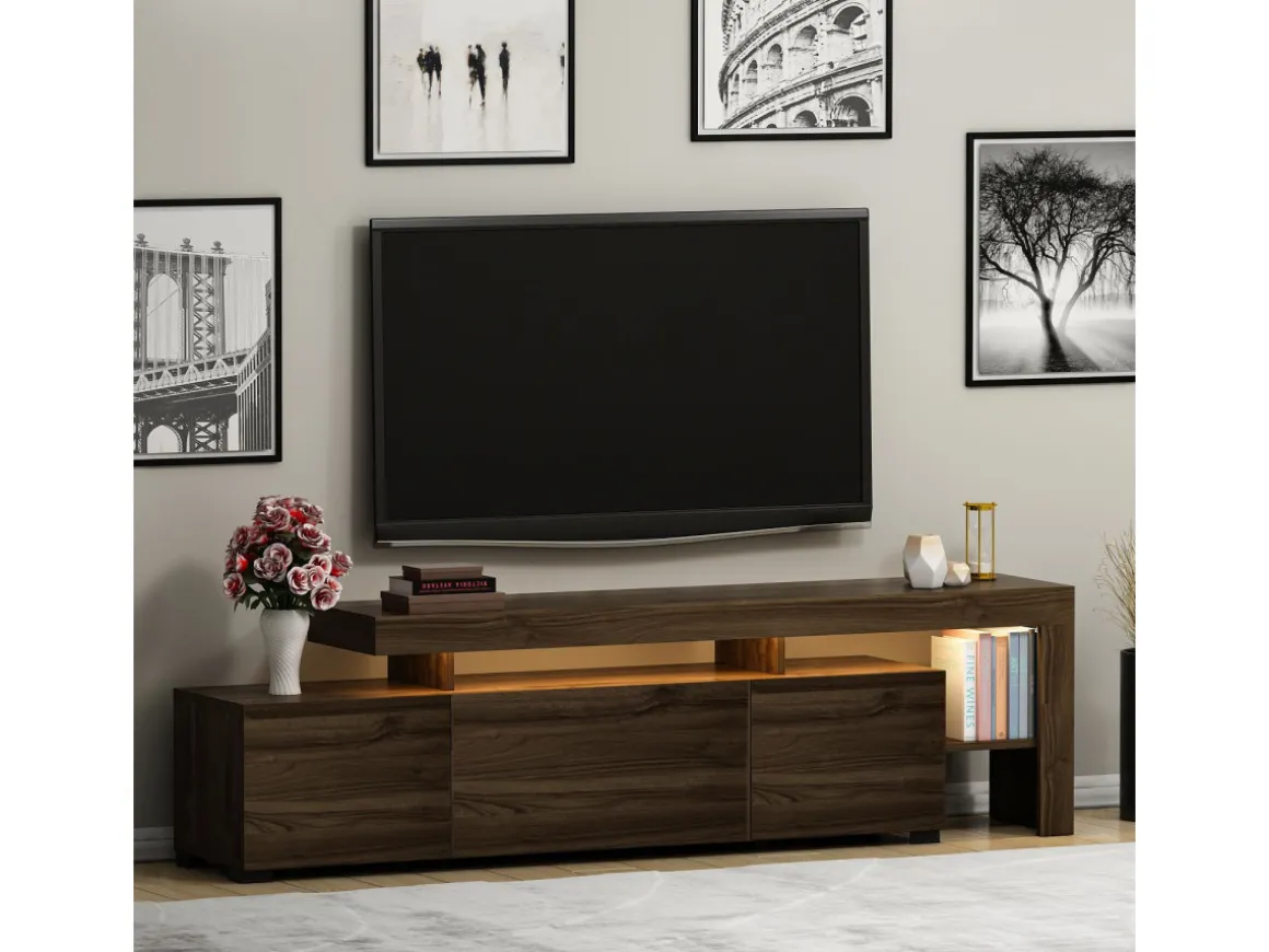 Meuble TV en bois "Beliz" Meuble TV - 192 x 37 x 53 cm