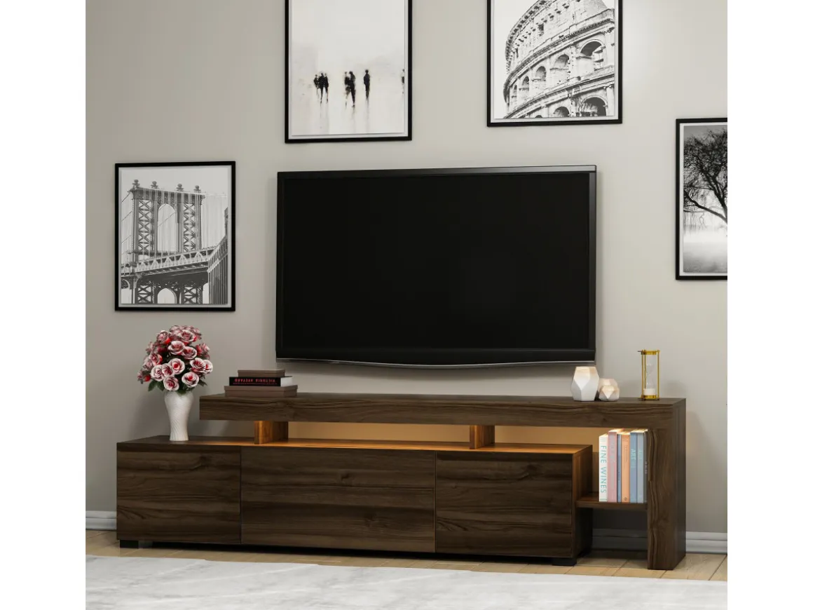 Meuble TV en bois "Beliz" Meuble TV - 192 x 37 x 53 cm
