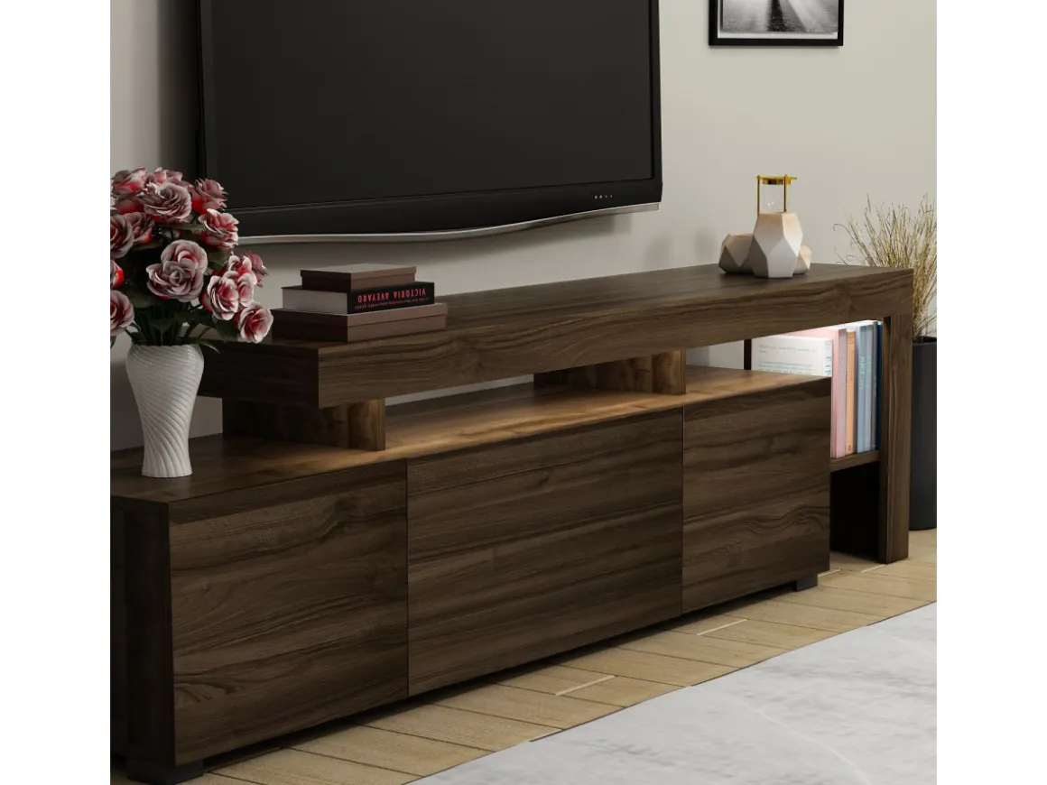 Meuble TV en bois "Beliz" Meuble TV - 192 x 37 x 53 cm