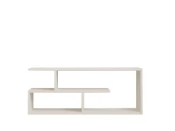 Meuble TV en bois "Cafu" - 100 x 29 x 40 cm - Blanc