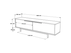 Meuble TV en bois