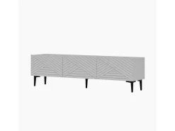 Meuble TV en bois "Felix" - 160 x 31 x 44 cm - Blanc