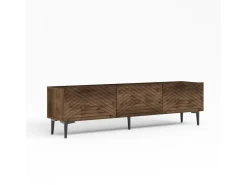Meuble TV en bois "Felix" - 160 x 31 x 44 cm - Marron