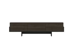 Meuble TV en bois "Hege" - 180 x 30 x 44 cm - Noir