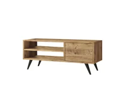 Meuble TV en bois "Imo" - 110 x 40 x 44 cm - Marron