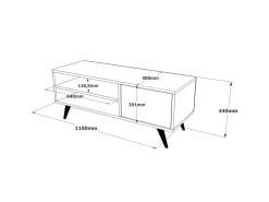 Meuble TV en bois 