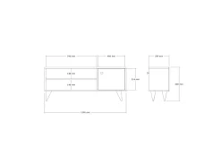 Meuble TV en bois 