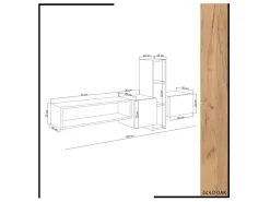 Meuble TV en bois 