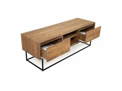 Meuble TV en bois "Laxus" - 140 x 40 x 50 cm - Marron