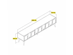 Meuble TV en bois 
