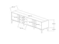 Meuble TV en bois 