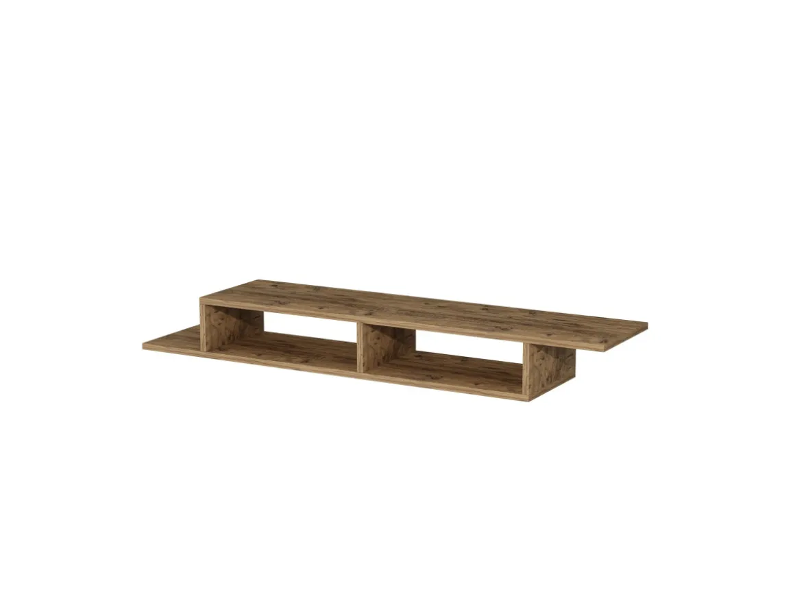 Meuble TV en bois "Muson" - 120 x 29 x 18 cm - Pin Atlantique