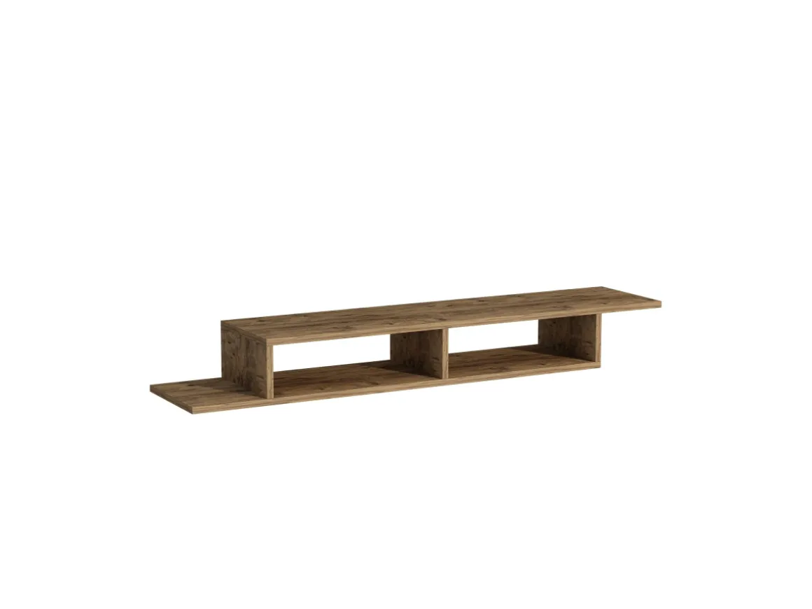 Meuble TV en bois "Muson" - 120 x 29 x 18 cm - Pin Atlantique