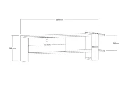 Meuble TV en bois 