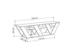 Meuble TV en bois 