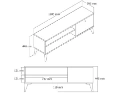 Meuble TV en bois 