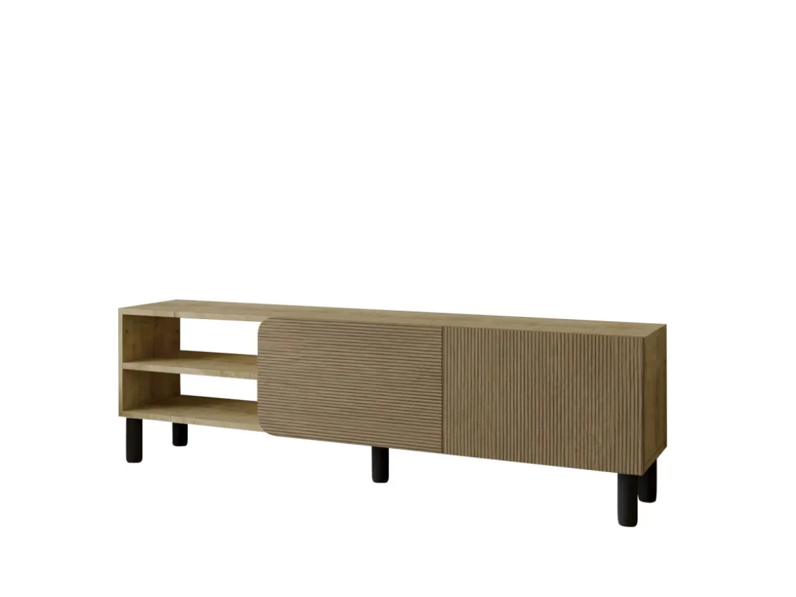 Meuble TV en bois "River" - 150 x 31 x 48 cm - Beige