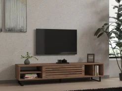 Meuble TV en bois "Safir" 160 x 40 x 35 cm - Pin atlantique