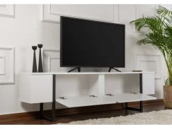 Meuble TV en bois "Serenity" 180 x 30 x 45 cm - Blanc