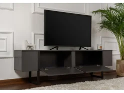 Meuble TV en bois "Serenity" 180 x 30 x 50 cm - Anthracite