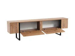 Meuble TV en bois "Serenity" 180 x 30 x 50 cm - Pin atlantique