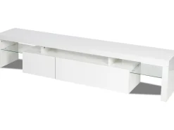 Meuble TV LED laqué 