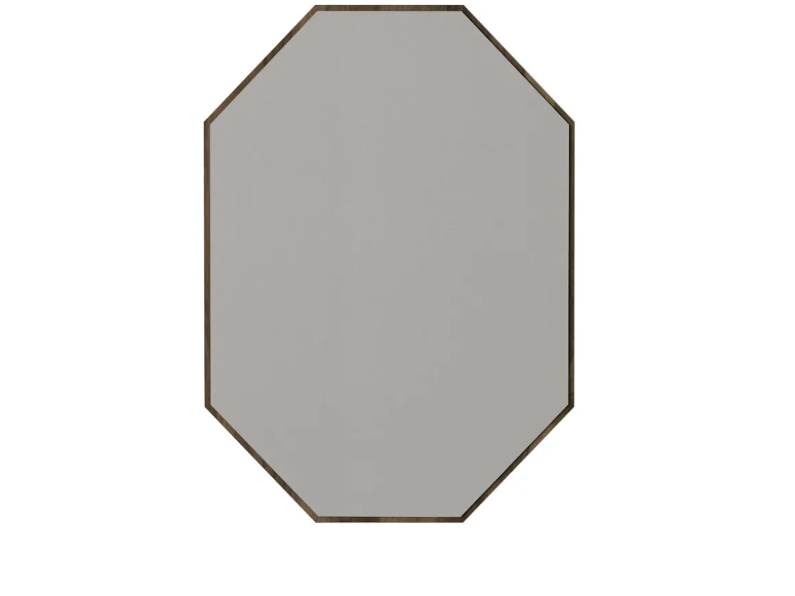 Miroir décoratif en bois "Lost" - 45 x 70 cm - Marron