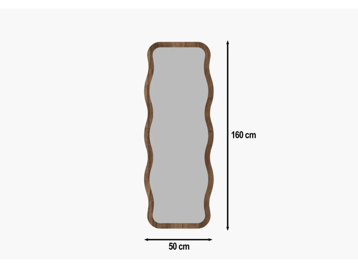 Miroir en bois "Aror" - 50 x 160 cm - Marron