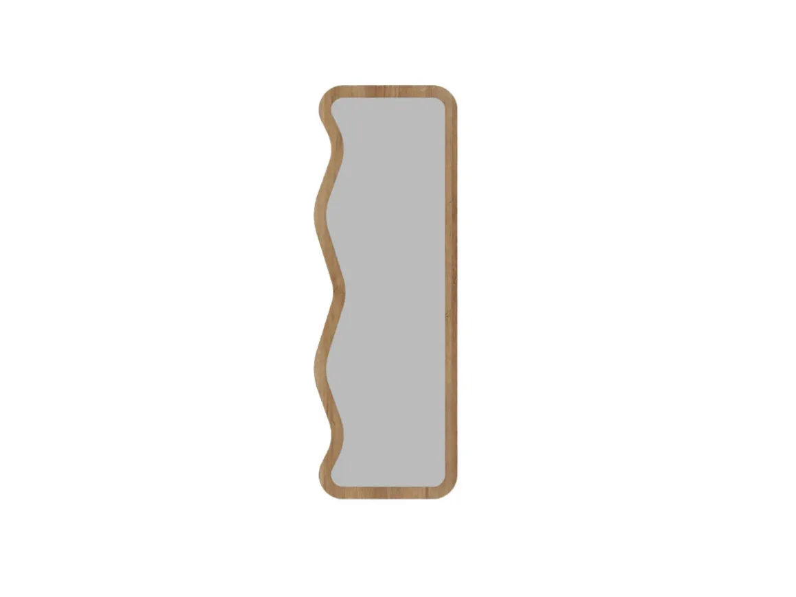 Miroir en bois "Asel" - 50 x 160 cm - Beige